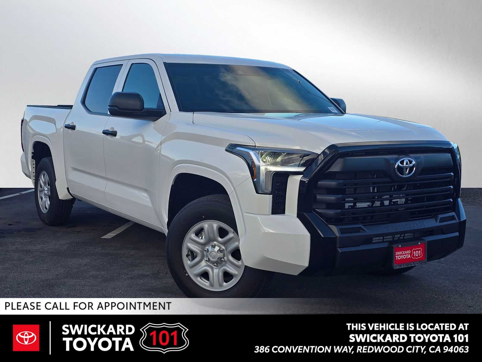 2026 Toyota Tundra SR in Ice Cap — front three-quarter view