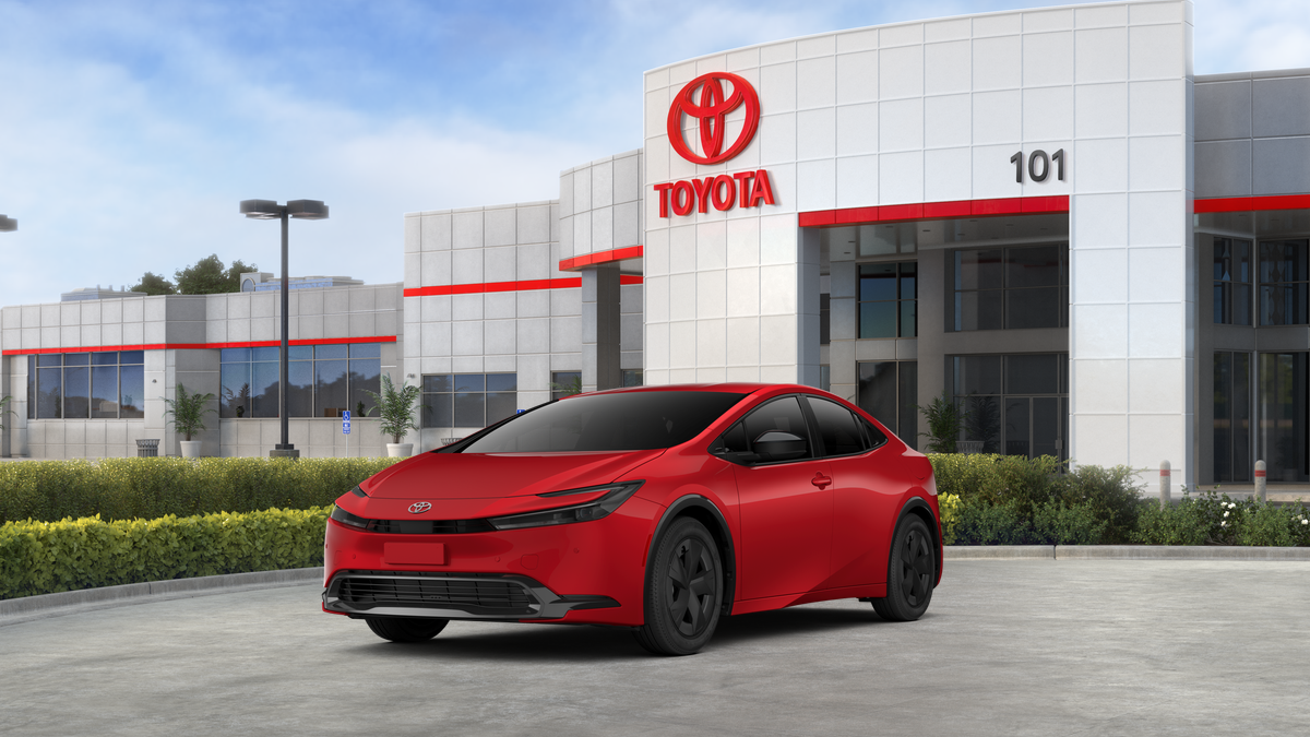 2027 Toyota Prius LE in Supersonic Red <a role='button' class='viewDgDisclaimersButton' data-toggle='modal'...